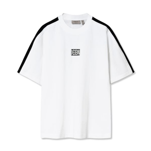 Áo Thun Nam Họa Tiết Dây Dệt Sleek Stripes Form Boxy