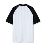 Áo Thun Nam Họa Tiết In Dẻo Phối Sọc Baseball Form Oversize