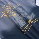 Áo Thun Nam Họa Tiết In Merge American Football Form Regular