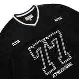 Áo Thun Nam Họa Tiết In Phối Cổ Tim Superior Form Oversize