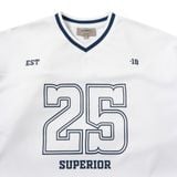 Áo Thun Nam Họa Tiết In Phối Cổ Tim Superior Form Oversize