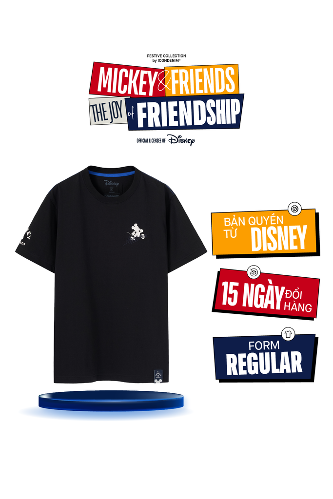Áo Thun Nam Họa Tiết Mickey & Friends Brotherhood Form Regular