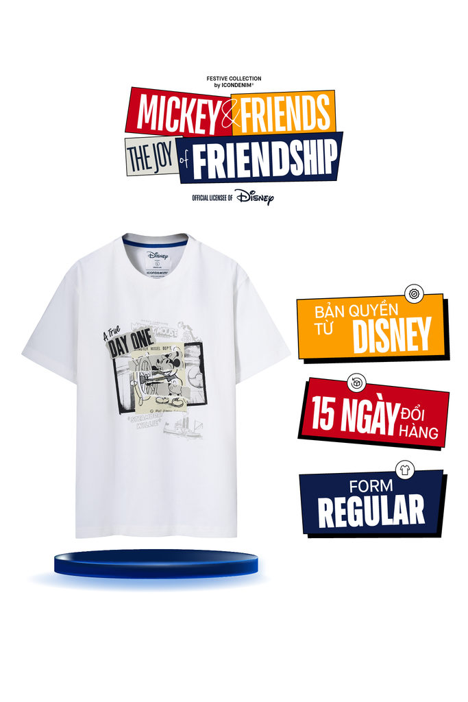 Áo Thun Nam Họa Tiết Mickey & Friends Memorable Form Regular