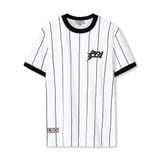 Áo Thun Nam Họa Tiết Phối Sọc Đen Baseball ICDN Star Form Regular