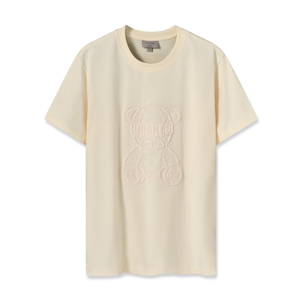 Áo Thun Nam Họa Tiết Thêu Negative Space Teddy Form Regular