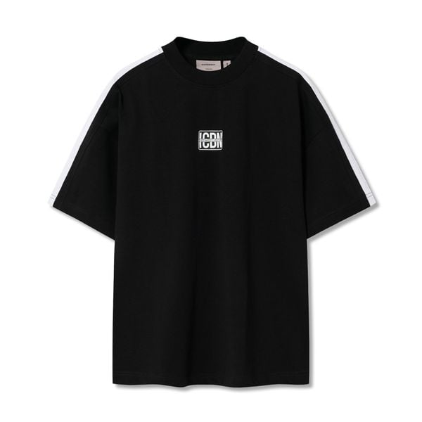 Áo Thun Nam Họa Tiết Dây Dệt Sleek Stripes Form Boxy