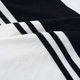Áo Thun Nam Logo Thêu Nổi Phối Vải Edge Striped Form Regular