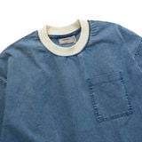 Áo Thun Nam Phối Cổ Túi Đắp Orgnls Light Blue Wash Form Oversize
