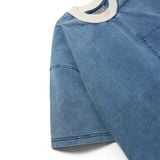 Áo Thun Nam Phối Cổ Túi Đắp Orgnls Light Blue Wash Form Oversize