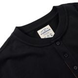 Áo Thun Nam Tay Dài Vintage Henley With Leather Detail Form Slim
