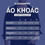 Áo Khoác Denim Nam Moss Black Wash Form Regular