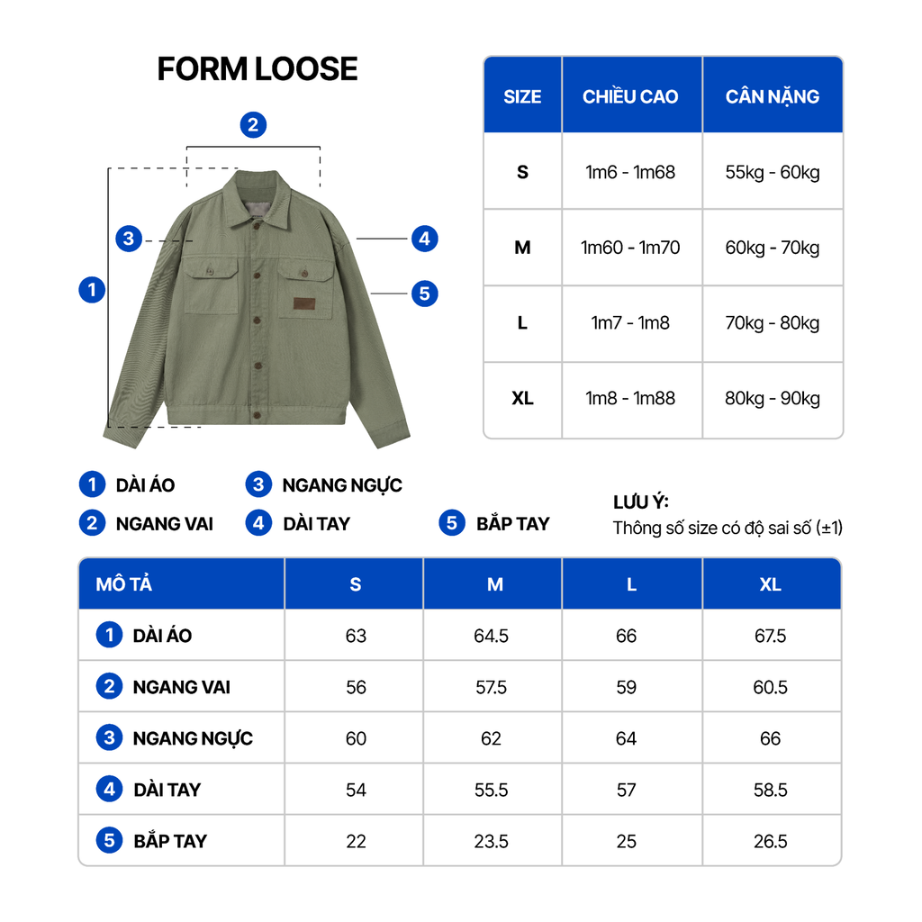 Áo Khoác Kaki Nam Sage Moss Sundaze Rush Form Loose