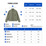 Áo Khoác Kaki Nam Sage Moss Sundaze Rush Form Loose