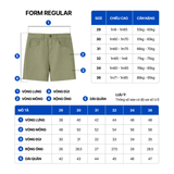 Quần Short Kaki Nam Sage Moss Hoạ Tiết Sundaze Rush Form Regular