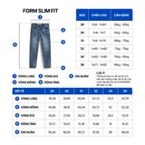 Quần Jean Nam Siêu Mát Ống Ôm ProCOOL Blue Form Slim Fit