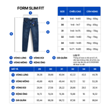 Quần Jean Nam Siêu Mát Ống Ôm ProCOOL Dark Blue Form Slim Fit