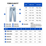 Quần Jean Nam Siêu Mát Ống Ôm ProCOOL Light Blue Form Slim Fit