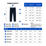 Quần Jean Nam Siêu Mát Ống Ôm ProCOOL Performance Indigo Form Slim Fit