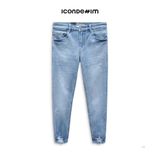 Quần Jean Skinny Blue Wash W Rips