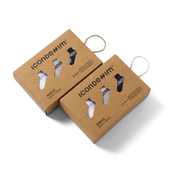 Combo Vớ Nam Cổ Thấp Ankle Socks Logo Weaving