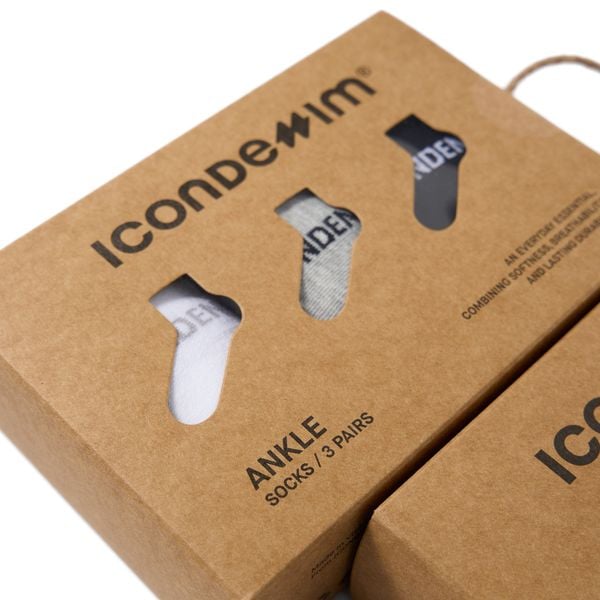 Combo Vớ Nam Cổ Thấp Ankle Socks Logo Weaving