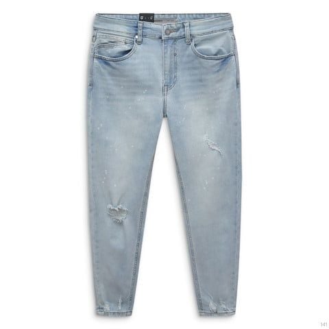 Quần Jeans Skinny Vẩy Sơn Light Blue