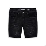 Quần Short Jeans Splater Slim Dark Gray