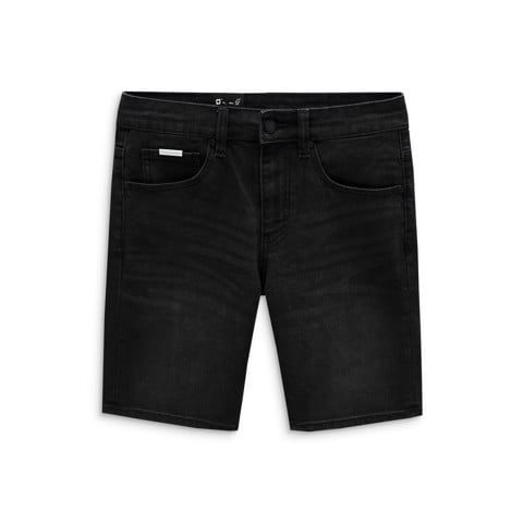 Quần Short Jean Nam Black Wash Form Slim