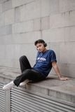 Áo Thun Nam Họa Tiết Thêu Xù Retro Vibes Club Form Boxy
