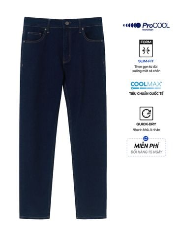 Quần Jean Nam Siêu Mát Ống Ôm ProCOOL Performance Indigo Form Slim Fit