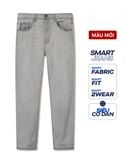 Quần Smart Jean Nam Siêu Co Dãn Xám Trơn Form Smart Fit