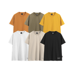 Áo Thun Nam In Phản Quang Cotton 4 Chiều Flank Label Form Oversize