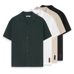 Áo Sơ Mi Linen Nam Tay Ngắn Cuban CigarCraft Form Relaxed