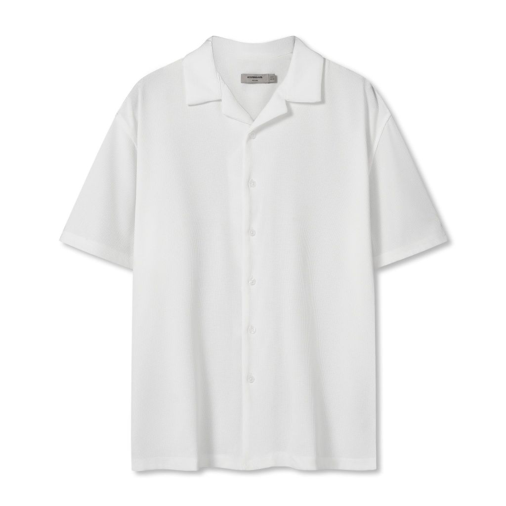 Áo Sơ Mi Honeycomb Tay ngắn Cuban Waffle Air Comfort Form Relaxed