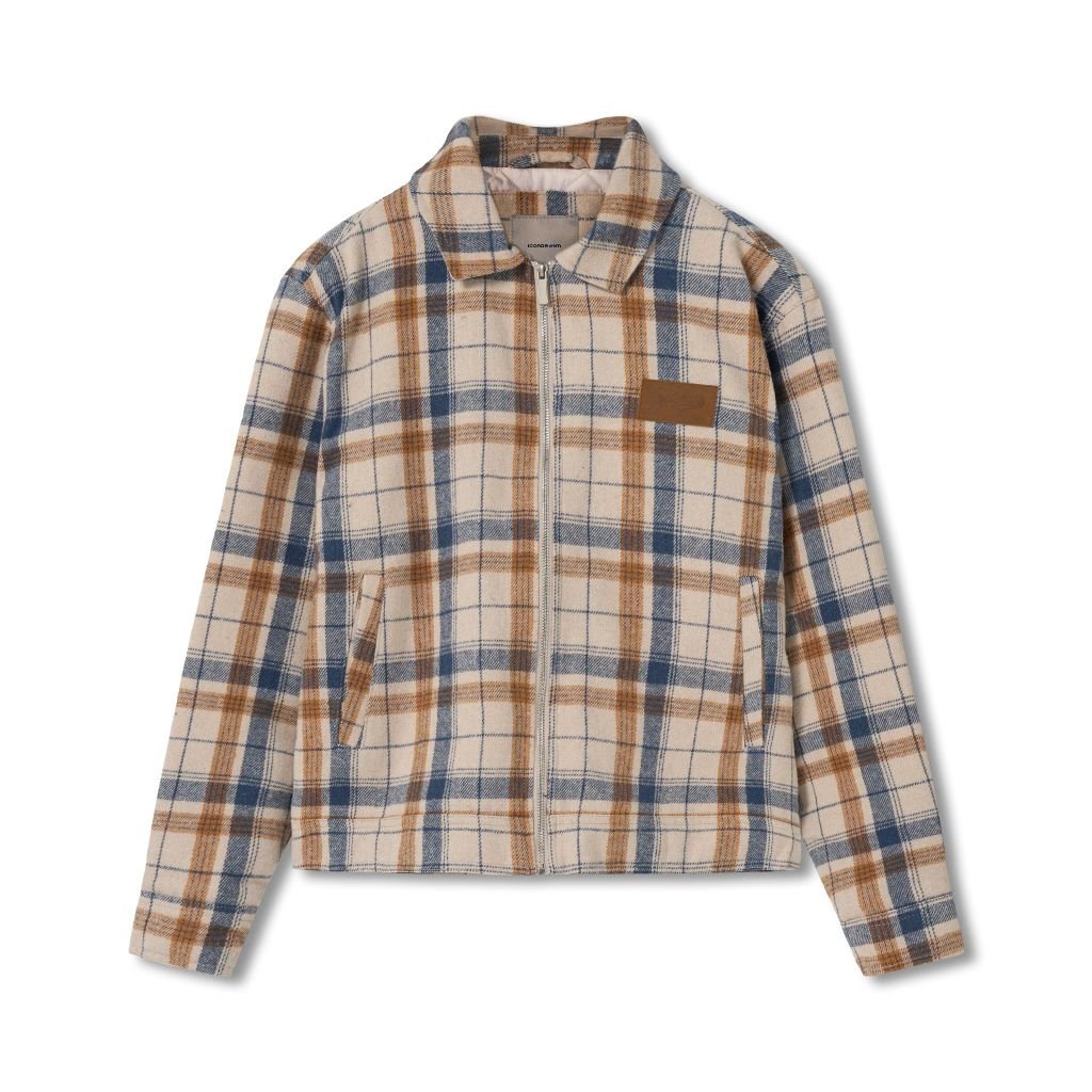 Áo khoác Flannel Nam Zip Form Regular