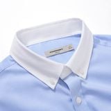 Áo Sơ Mi Bamboo Nam Tay Dài Co Dãn Vertical Stripe Form Regular