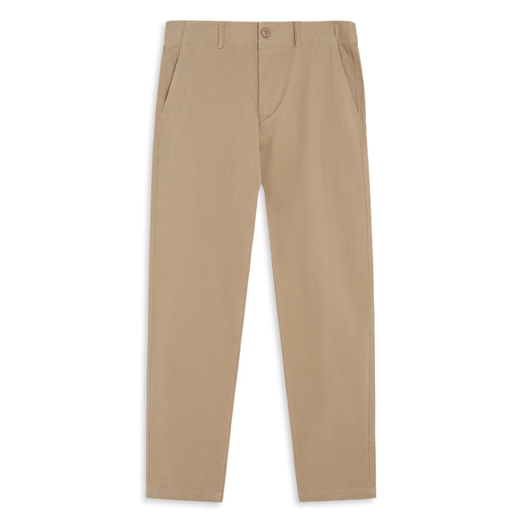 Quần Kaki Nam Ống Ôm Trơn Basic Trousers Form Slim