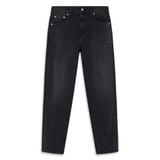Quần Jeans Slim-fit Black Contrasting Rivets
