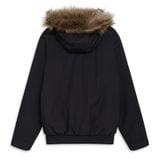 Áo Khoác Phao Puffer Faux Fur Hooded