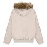 Áo Khoác Phao Puffer Faux Fur Hooded