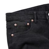 Quần Jeans Slim-fit Black Contrasting Rivets