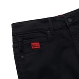 Quần Jeans Skinny Fit Black Crimson Ripped Detail