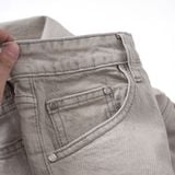 Quần Jeans Straight Beige Wash