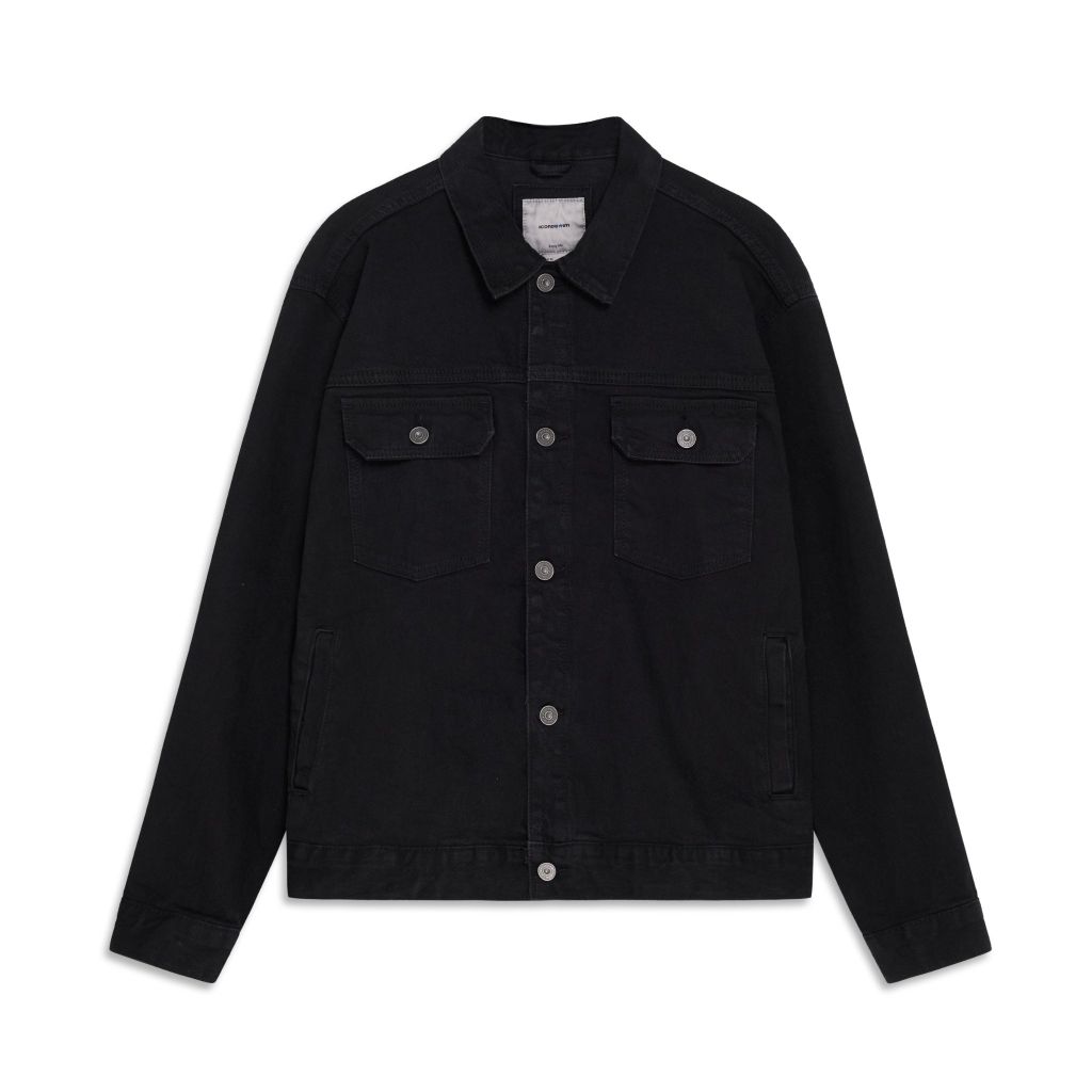 Áo Khoác Jean Nam Vải Denim Trucker Darkness