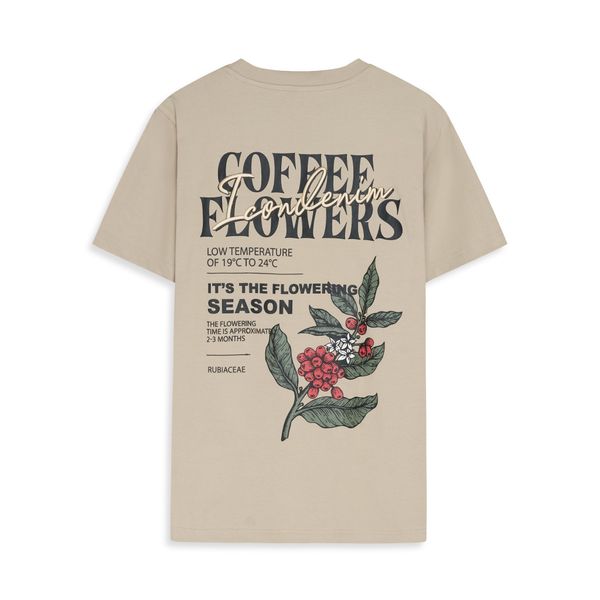 Áo Thun Regular Coffee Flowers