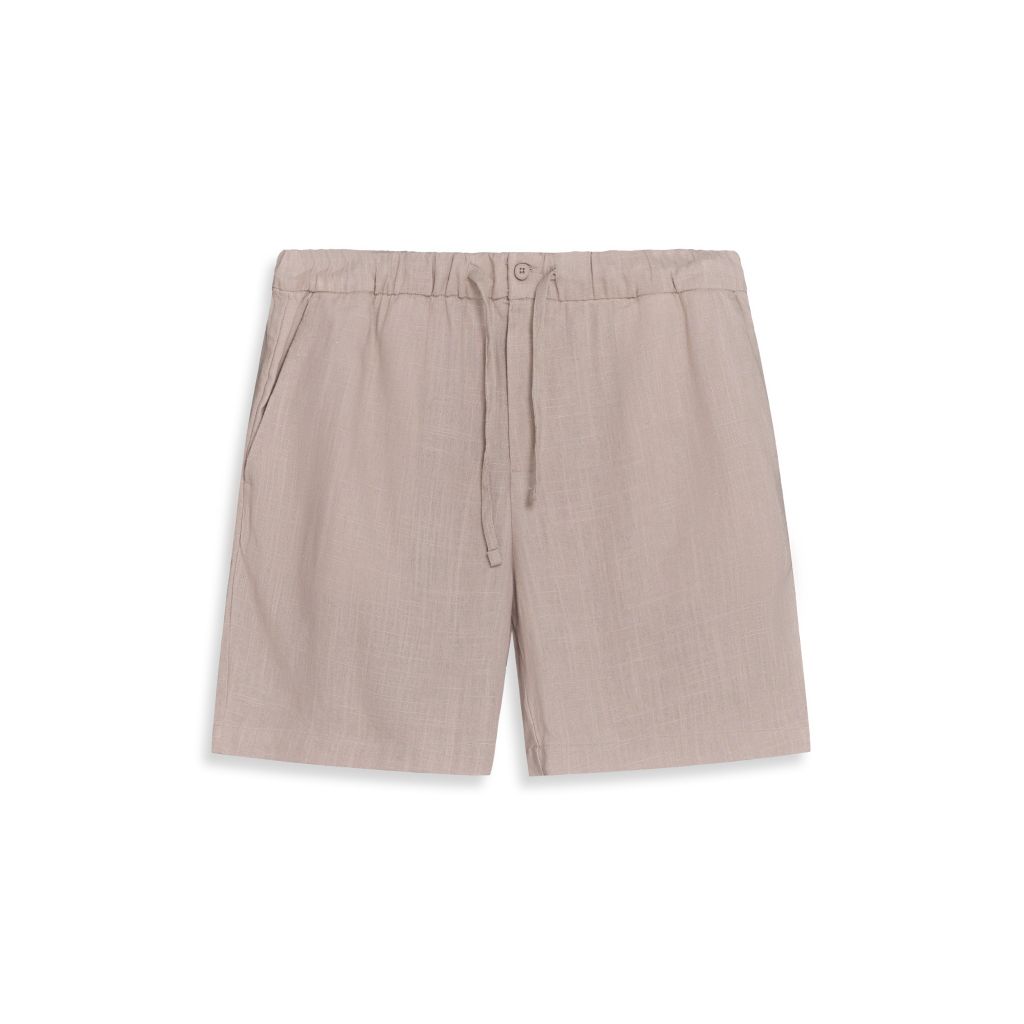 Quần Shorts Linen Regular Fit Mid Length