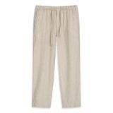 Quần Dài Linen Nam Elestic Waistband Relish Form Regular