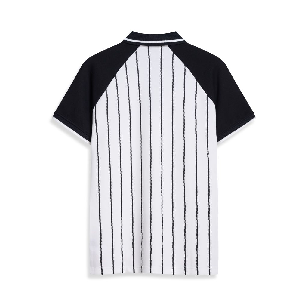 Áo Polo Nam Pattern Raglan Vertical Stripes Form Regular