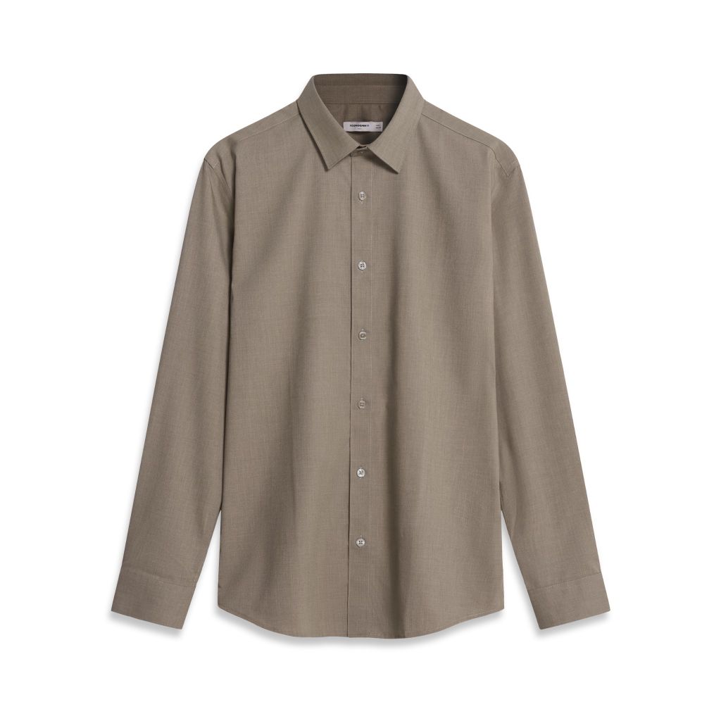 Áo Sơ mi Polyester Nam Tay Dài Basic Form Slim