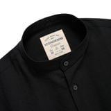 Áo Sơ Mi Linen Nam Tay Dài Cổ Trụ Form Regular